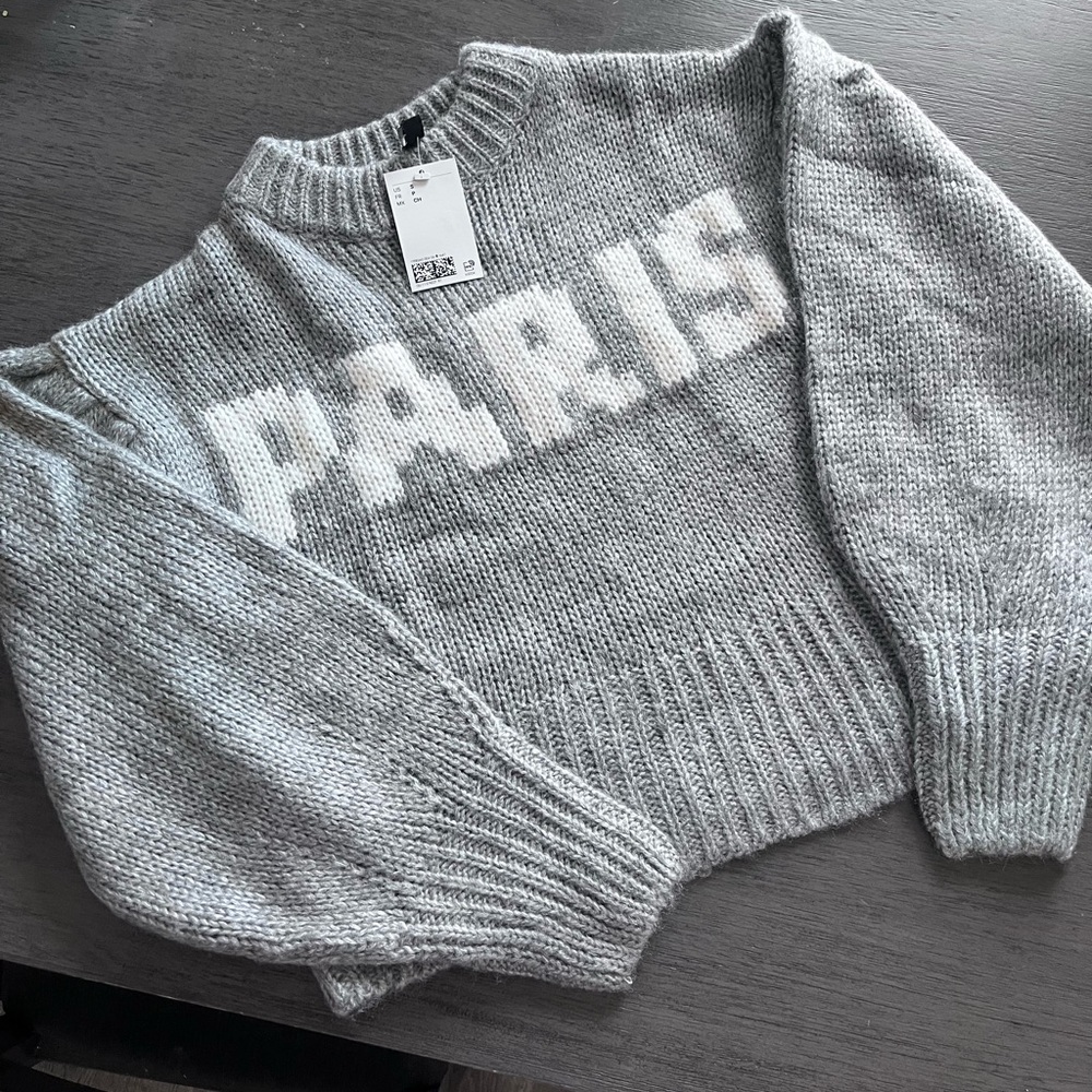 Gray Paris Sweater